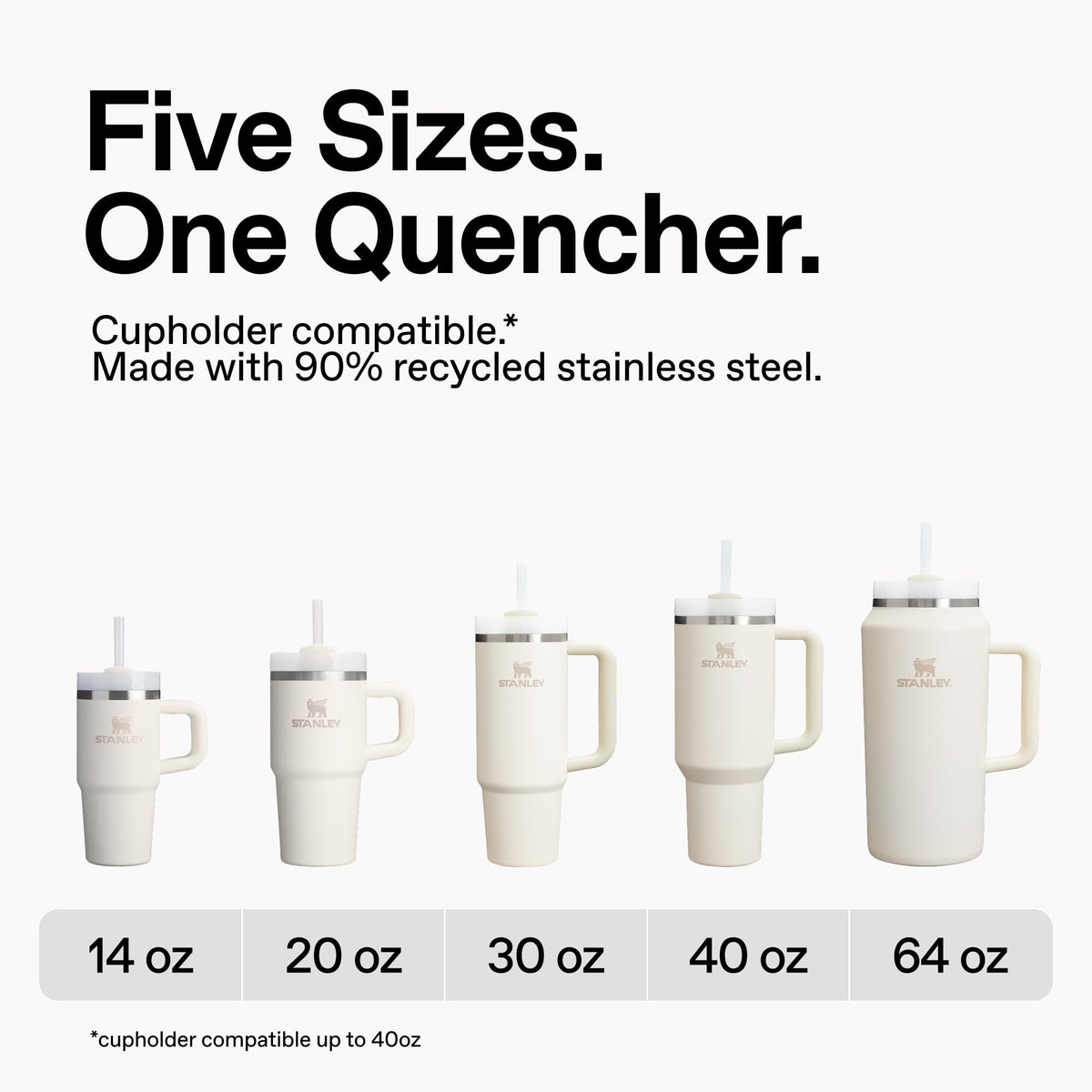 STANLEY Quencher H2.0 Flow State Tumbler, 30 oz, Sea Glass Plume