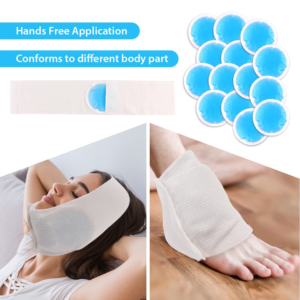 NEWGO Small Ice Packs for Injuries - Blue - 14 Pack view 4
