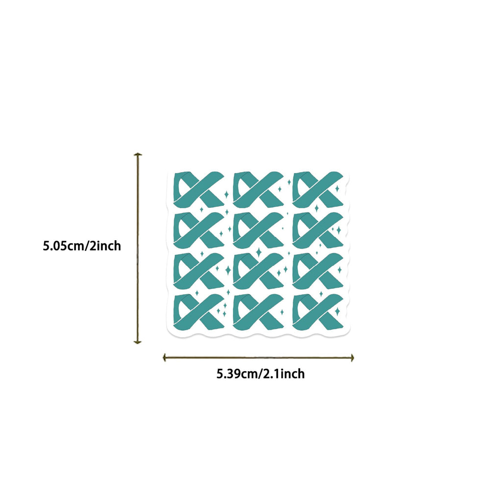Love and Care Ovarian Cancer Patient Stickers,50PCs,Ovarian Cancer Festival Laptop Decals (additional view 4)