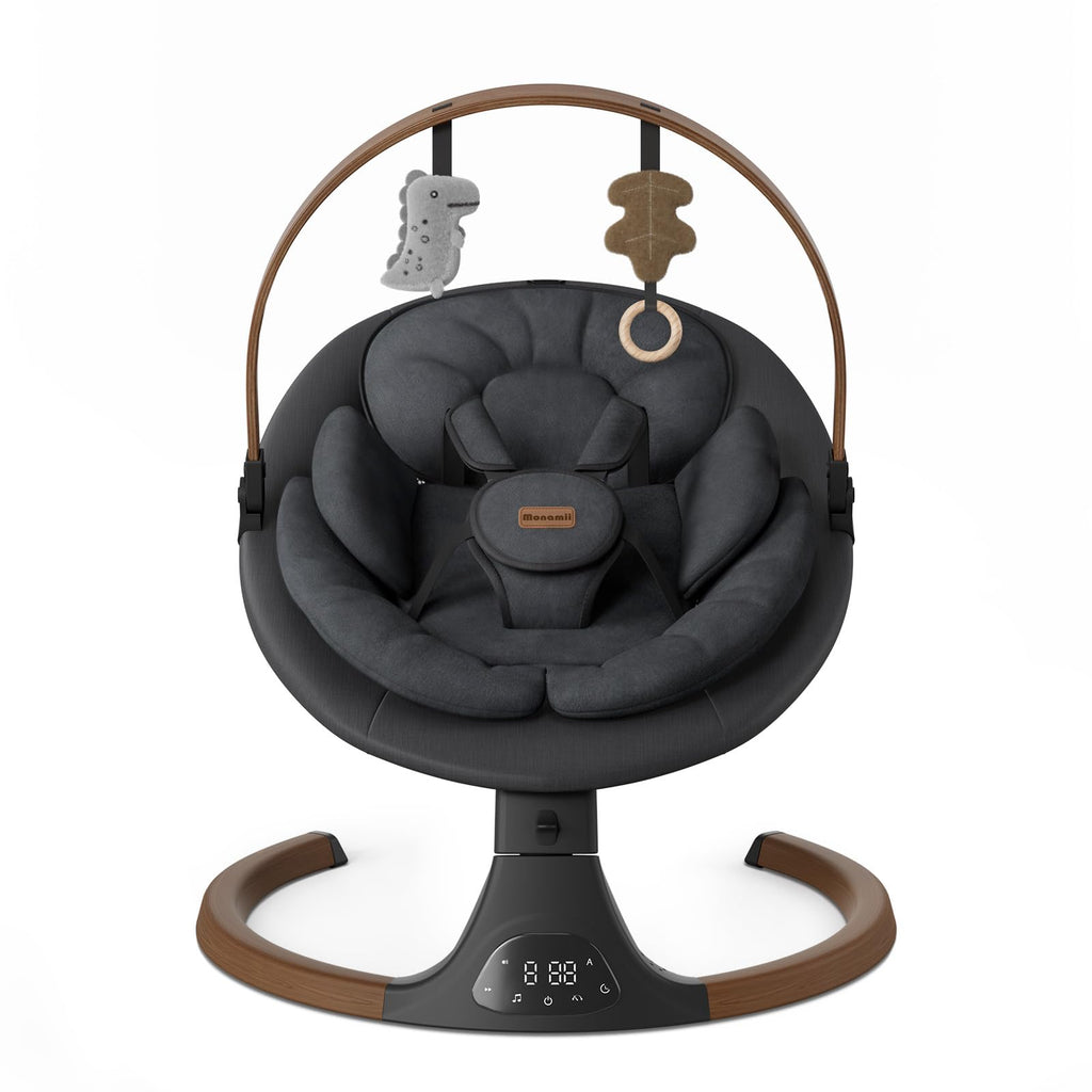 Monamii Baby Swings for Infants, Bluetooth Infant Swing with Music Speaker