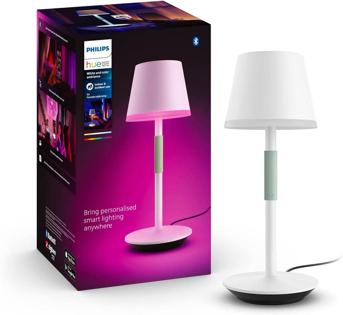 Philips Hue Go Smart Portable Table Lamp, 1-Pack