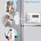Fridge Locks with Code for Refrigerator - B-White-1PACK view 1