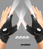 MOIPEJO LED Flashlight Gloves - Black