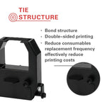 Amano Time Clocks Ribbon Replacement Ribbon Fits Amano PIX 10/15/20/21/25/35/28/55/75/95/200/3000/4000 - Black-6pcs view 1