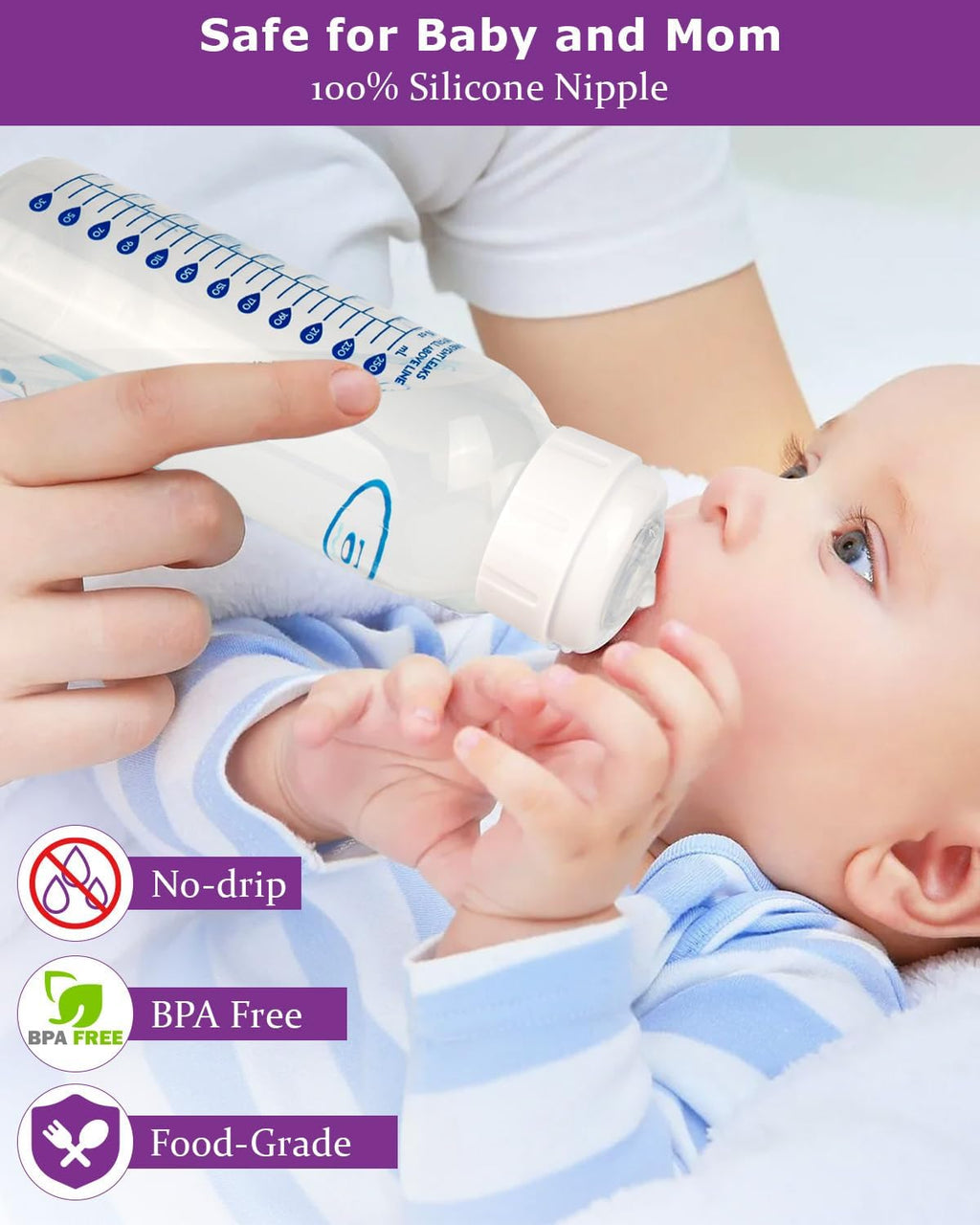 Sippy Straw Nipple for Dr. Brown's Narrow Baby Bottle & Glass Bottles and Narrow Sippy (additional view 4)