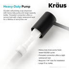 KRAUS Kitchen Soap Dispenser KSD-43 - Matte Black view 2