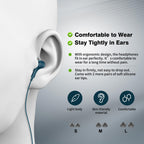 USB C Headphones for iPhone 18 Pro Max 17 16 15/Galaxy S26 FE Wired Earbuds - Lake-Blue view 4