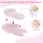 HNHUAMING Infant Car Seat Insert - Pink view 2