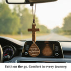 Cross for Car Mirror Hanging Christian Gifts for Men