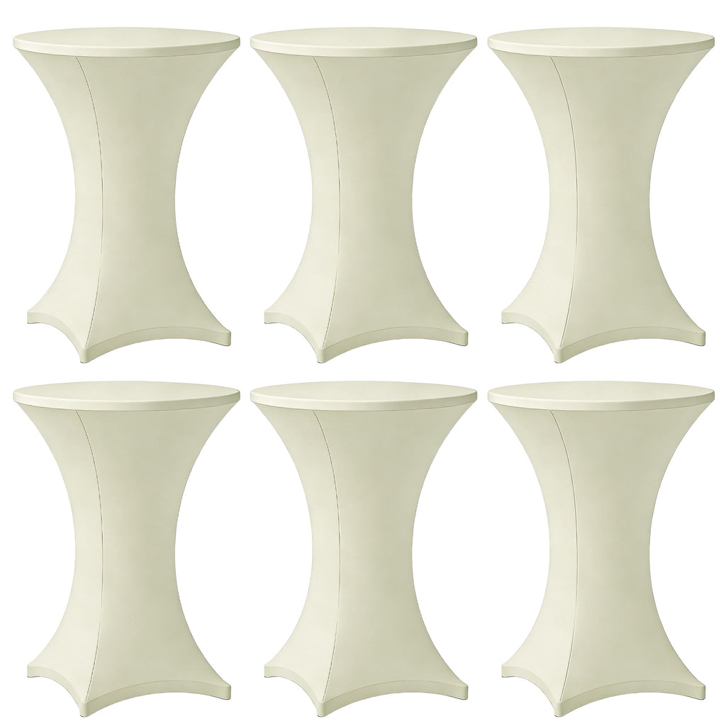 Lemict Cocktail Table Covers - Ivory-32"x43" / 6