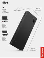 Lenovo ThinkPad USB 4 Smart Dock 5500 w/ 135W Adapter, Supports up to 4 Displays, 100W (additional view 6)