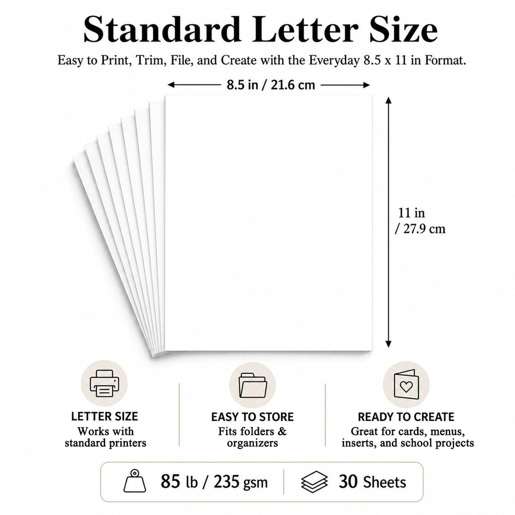 Envelopus 8.5 x 11 Cover Stock - White view 1