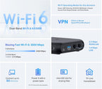 TP-Link Roam 6 AX3000 Dual-Band Wi-Fi 6 Travel Router (TL-WR3002X) (additional view 1)
