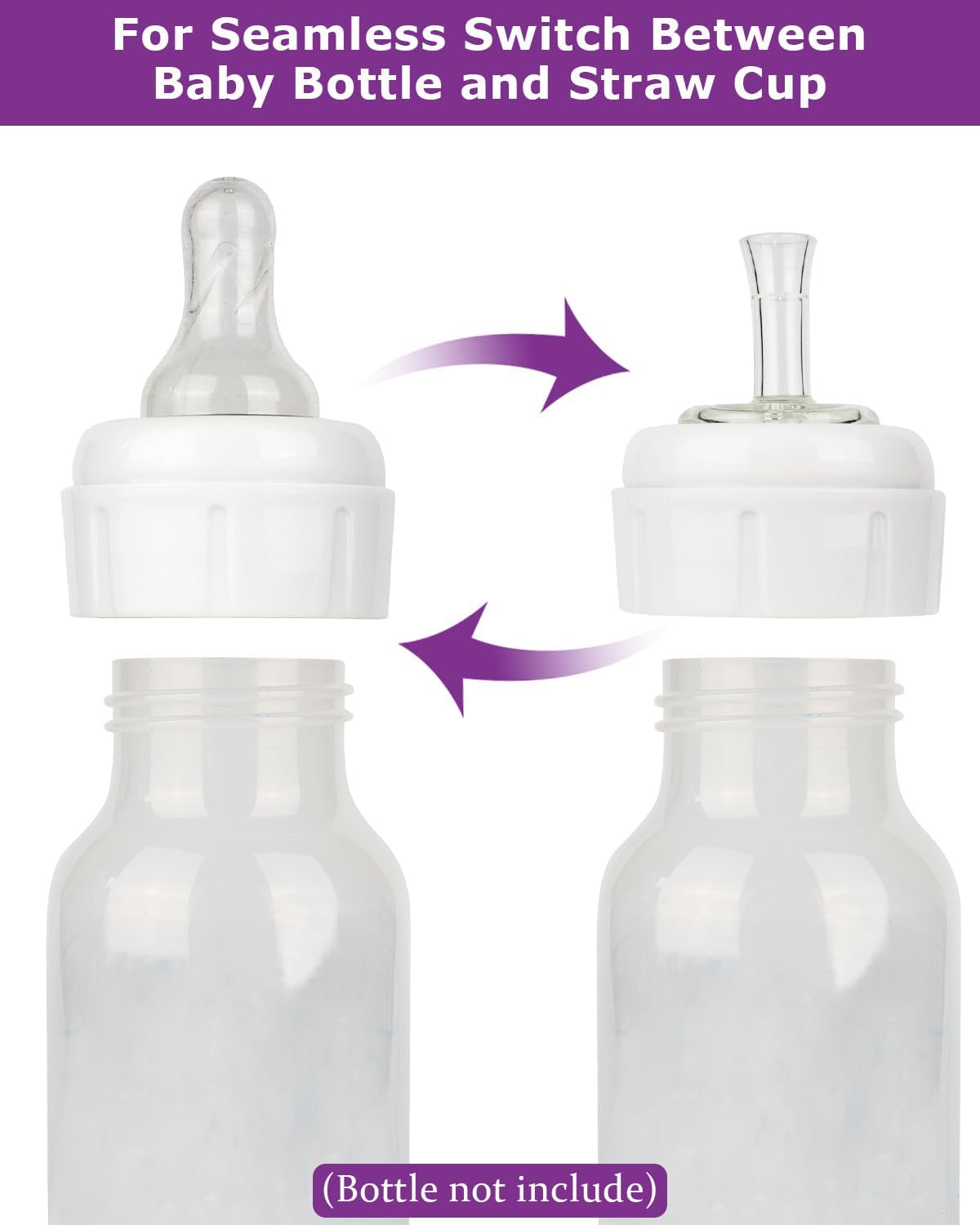 Sippy Straw Nipple for Dr. Brown's Narrow Baby Bottle & Glass Bottles and Narrow Sippy (additional view 2)
