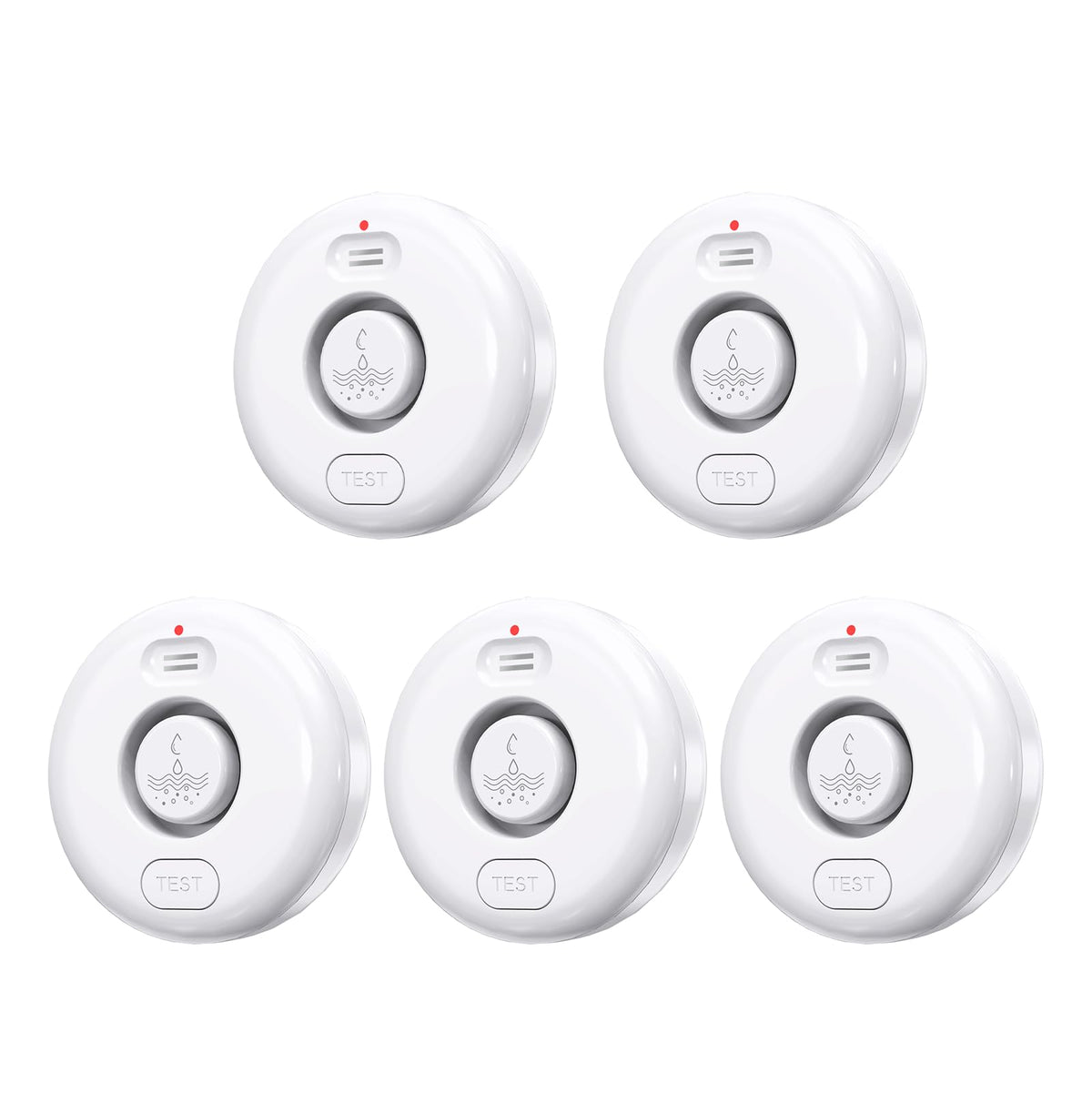 RUIKORING Water Leak Alarm Detector - White