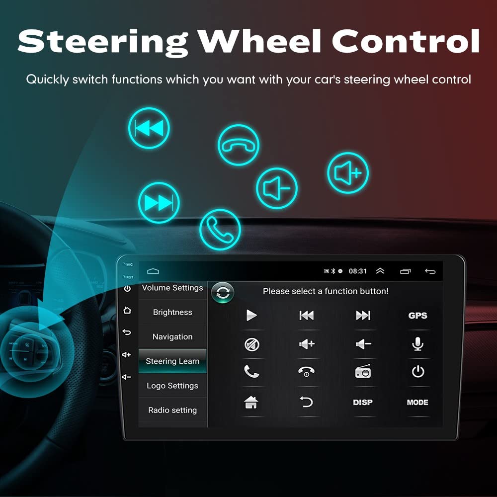 Wostoke Car CarPlay Android Auto Navigation Stereo GPS Radio Reverse Camera Display