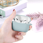 Lerobo for AirPod Pro Case, Soft Silicone Cover with Keychain - Turquoise view 1