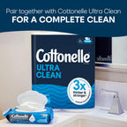 Cottonelle XL Flushable Wipes, 8 Packs, 45 Wipes per Pack