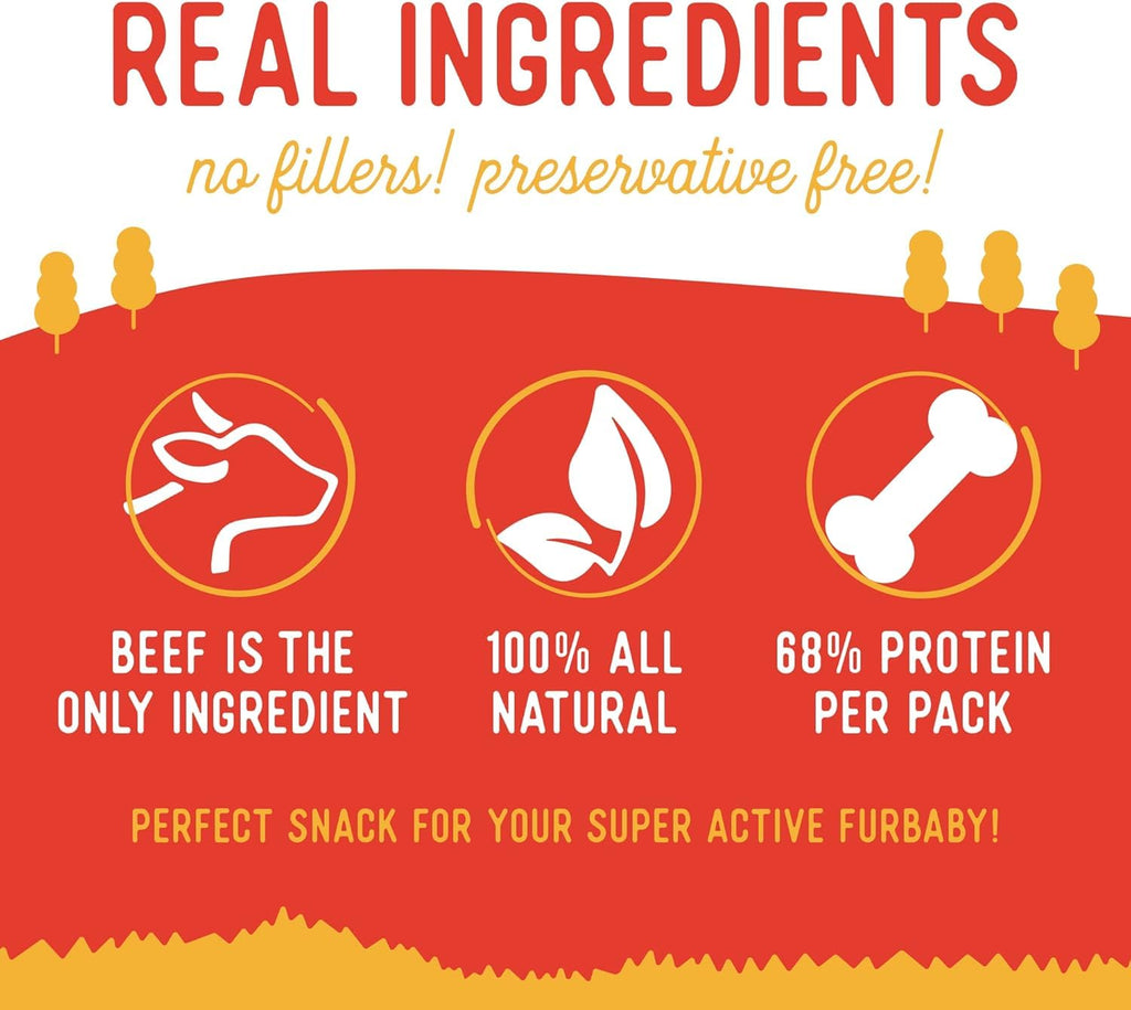 Beg & Barker Beef Liver Jerky, Dog Treats, Grain Free (4oz, 2-Pack) (additional view 1)