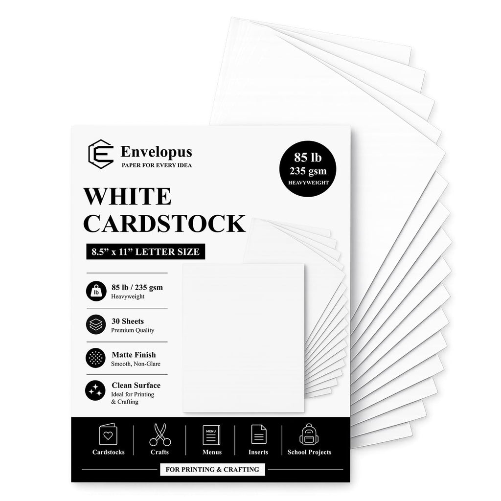 Envelopus 8.5 x 11 Cover Stock - White