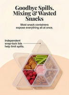 melii Hexagonal Snackle Box - Blue & Mint view 2