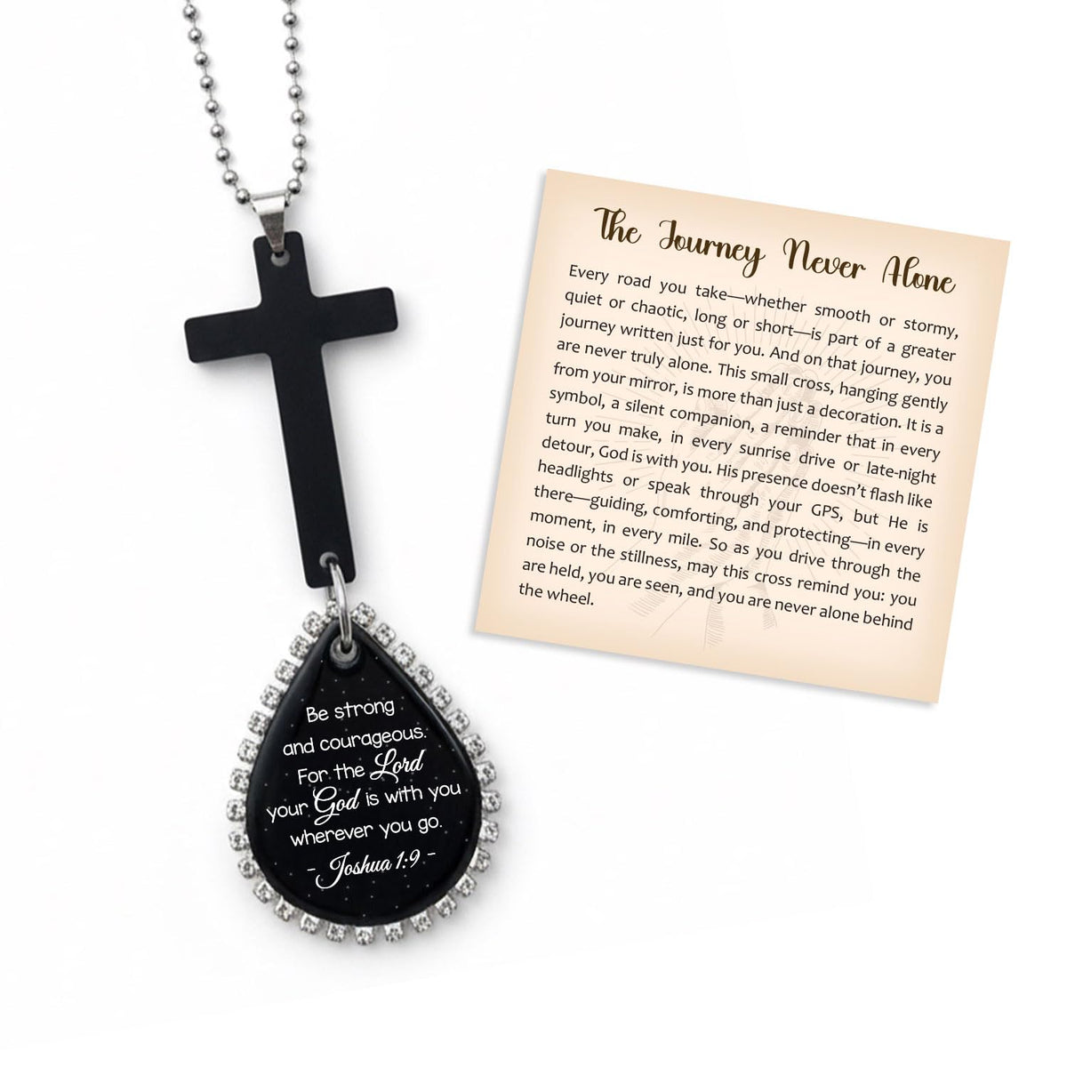 Cross for Car Mirror Hanging Christian Gifts for Men