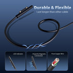 65W Surface Pro Charger for Microsoft Windows Surface Laptop Power Cord (additional view 4)