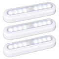 STAR-SPANGLED 7” Motion Sensor Lights Indoor AAA Battery, 3 Pack Cool – White (XGCL-22A)