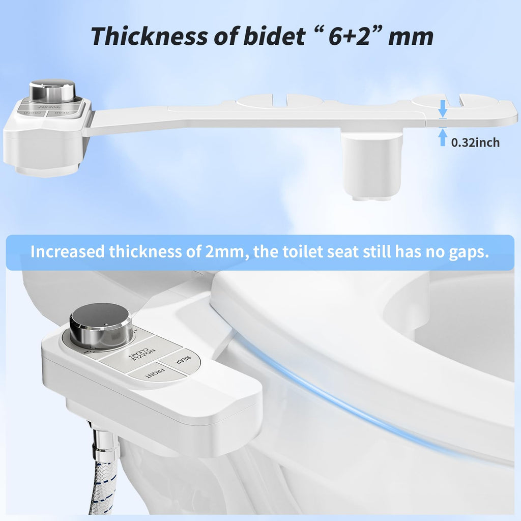 SAMODRA Non-Electric Bidet - Pebble Gray view 4