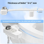 SAMODRA Non-Electric Bidet - Pebble Gray view 4