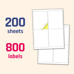 TownStix Printable Laser & Inkjet Printer Labels - 4" x 5" | 200 sheets view 6