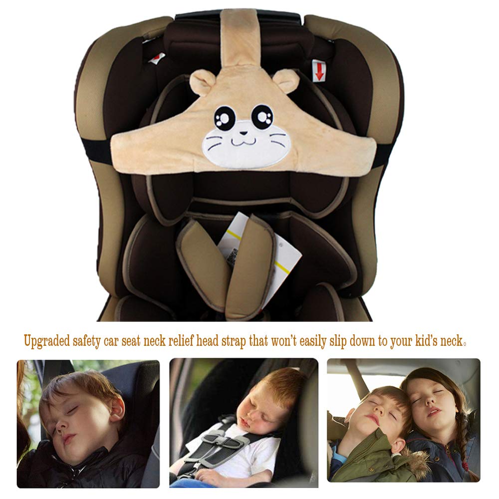 Toddler Car Seat Head Support Sleeping,Travel Head Support for Carseat Baby,Adjustable (additional view 4)