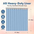 No Smell Shower Curtain Liner 72x72