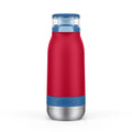 Ello Emma Insulated Stainless Kids Water Bottle with Straw, Red Splash, 14 Ounces (Pack of 8) (457-0919-005-8A)