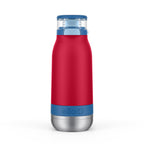 Ello Emma Insulated Stainless Kids Water Bottle with Straw, Red Splash, 14 Ounces (Pack of 8) (457-0919-005-8A)