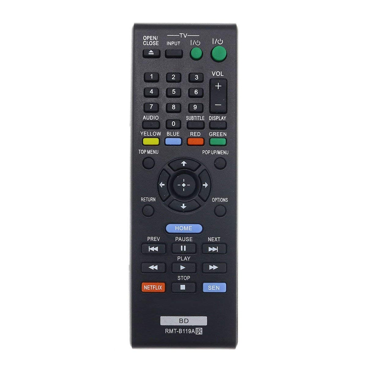 New RMT-B119A Remote Compatible with Sony Blu-Ray Disc DVD Player BDP-BX59 BDP-S390