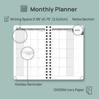 POPRUN Weekly Planner - Black / Small - 4" x 6.25" / Academic Year 2026-2027 view 3
