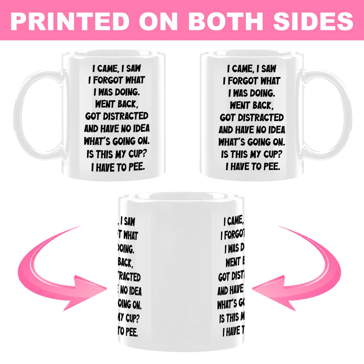 Funny Senior Coffee Mug, Funny Birthday Gifts for Grandma Senior Citizens (additional view 1)