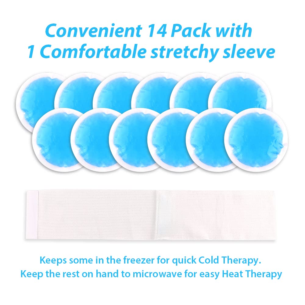 NEWGO Small Ice Packs for Injuries - Blue - 14 Pack view 1