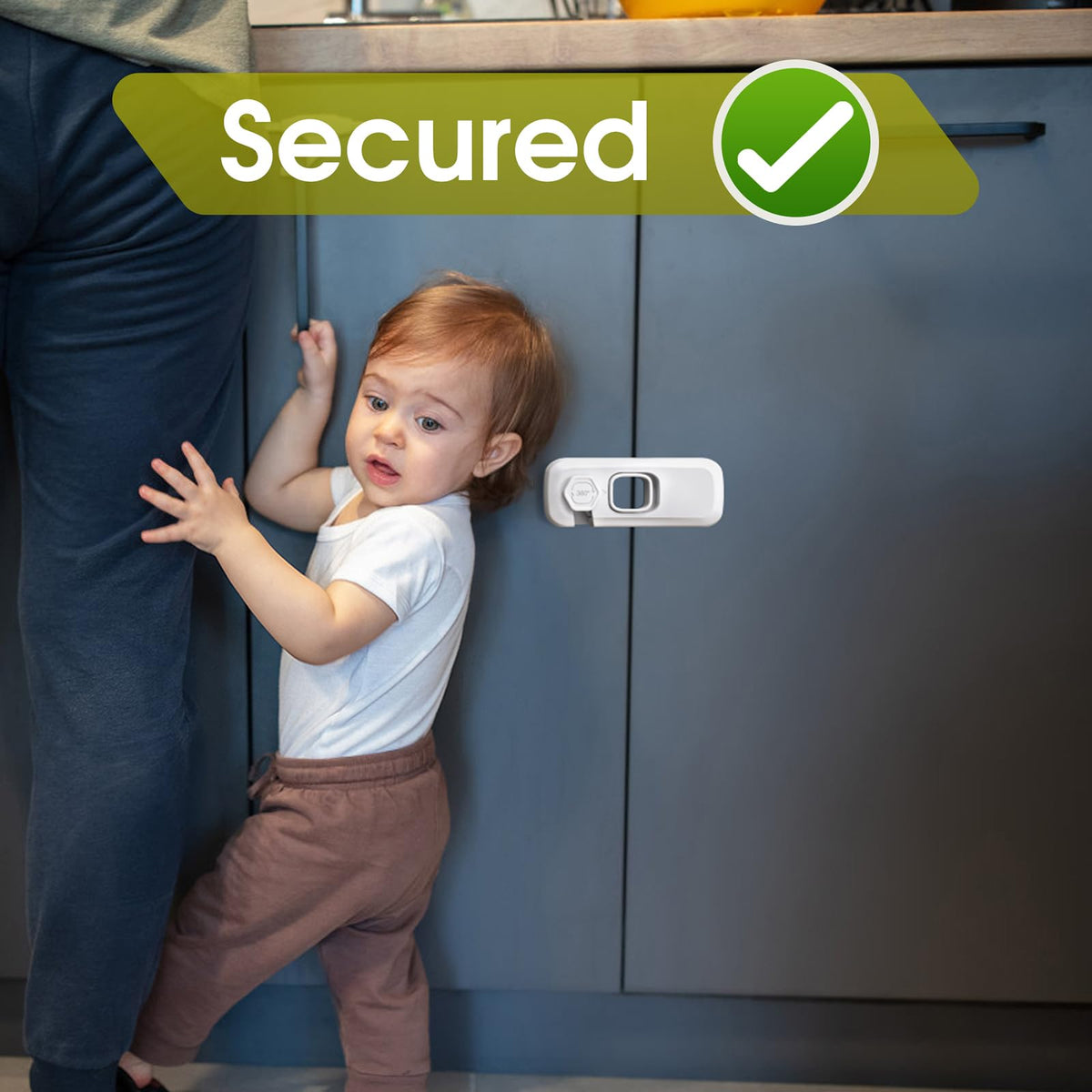 5 Pack Fridge Locks for Kids, QYESWHSR Child Proof Refrigerator Lock with Sticky Adhesive Pads, Fridge Child Locks, RV