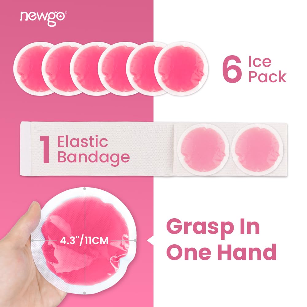 NEWGO Small Ice Packs for Injuries - Red - 6 Pack view 2