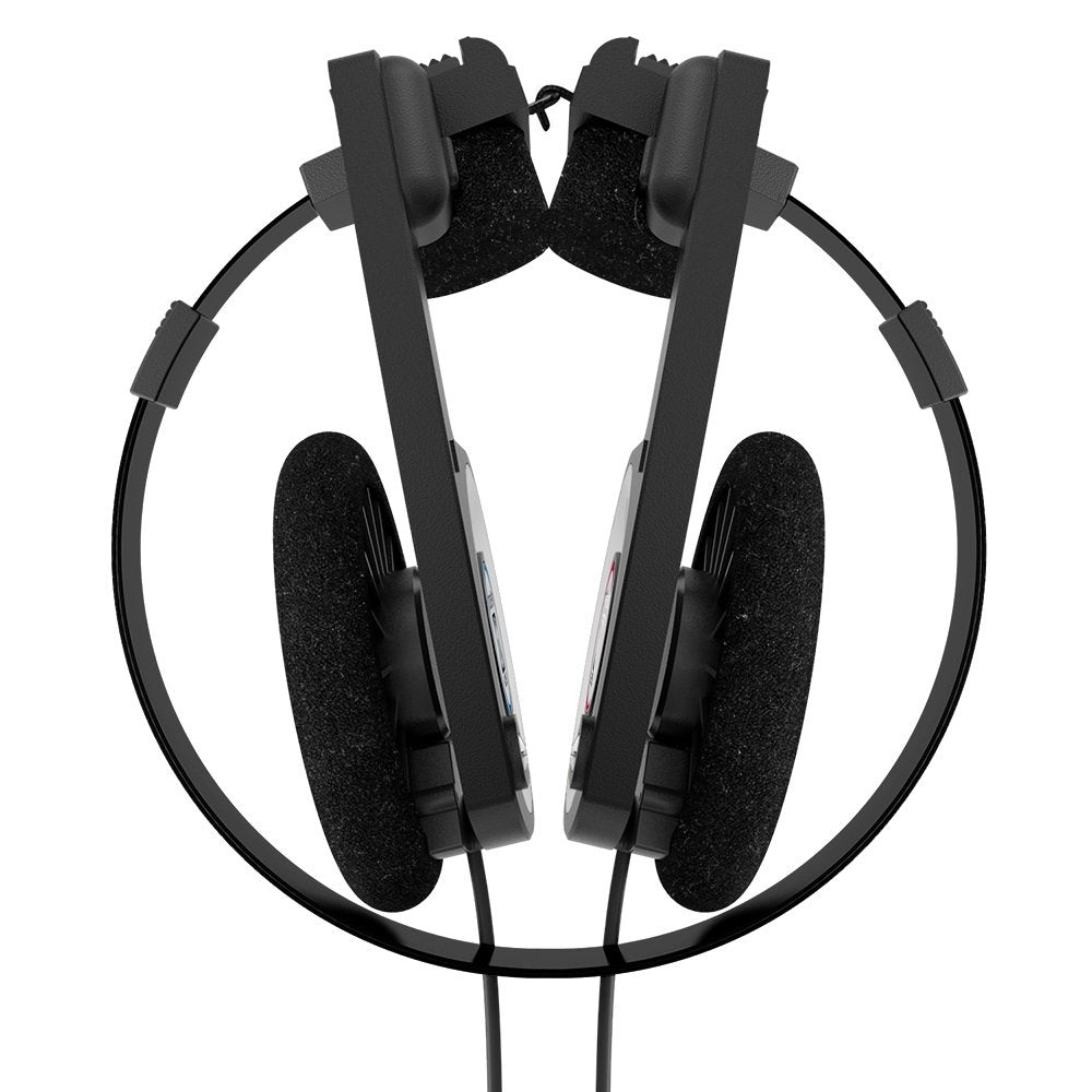 Koss Retro 80s Style On-Ear Headphones, Wired 3.5mm Plug - Black view 3