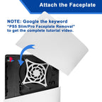Logo Underlay Sticker for PS5 Slim for PS5 Pro Console, 2 Packs & PS Logo Vinyl Decal (additional view 4)