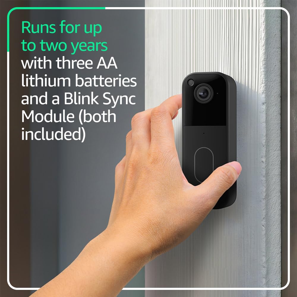 Blink Video Doorbell + Outdoor 4 XR – Wireless smart security cameras, two-year battery life, go up to 400 feet from