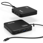 Plugable 7-in-1 USB-C DisplayLink Dock, Dual 4K 60Hz HDMI, 100W PD Charging