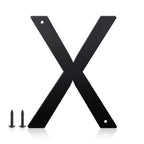 Inch House Numbers and Metal Letters for Outdoor Signs, House Numbers for Outside, Aluminum Address Letters and Numbers for Door, Mailbox, Garden, Perfect for Home or Office (Letter X)