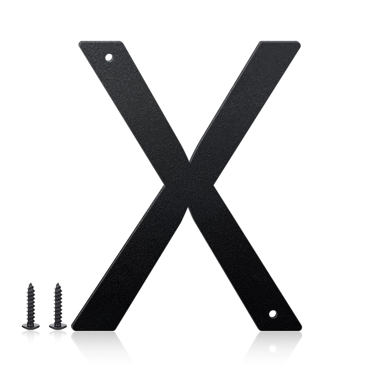 Inch House Numbers and Metal Letters for Outdoor Signs, House Numbers for Outside, Aluminum Address Letters and Numbers for Door, Mailbox, Garden, Perfect for Home or Office (Letter X)