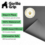 GORILLA GRIP Dog Food Mat, 100% Waterproof Silicone