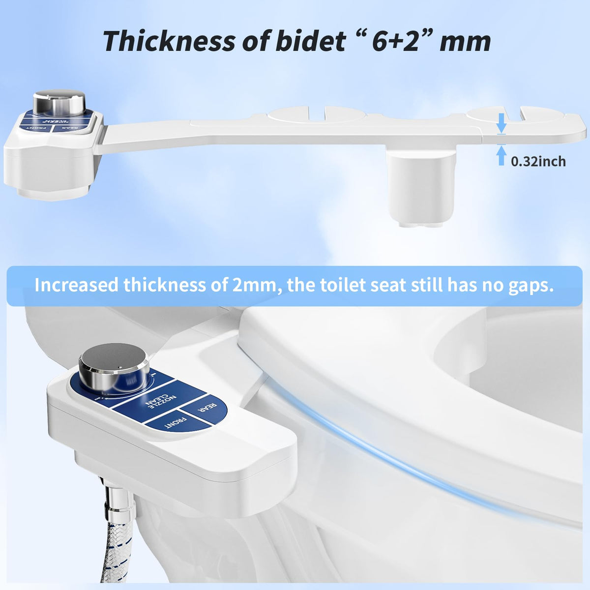SAMODRA Non-Electric Bidet - Ocean Blue view 4