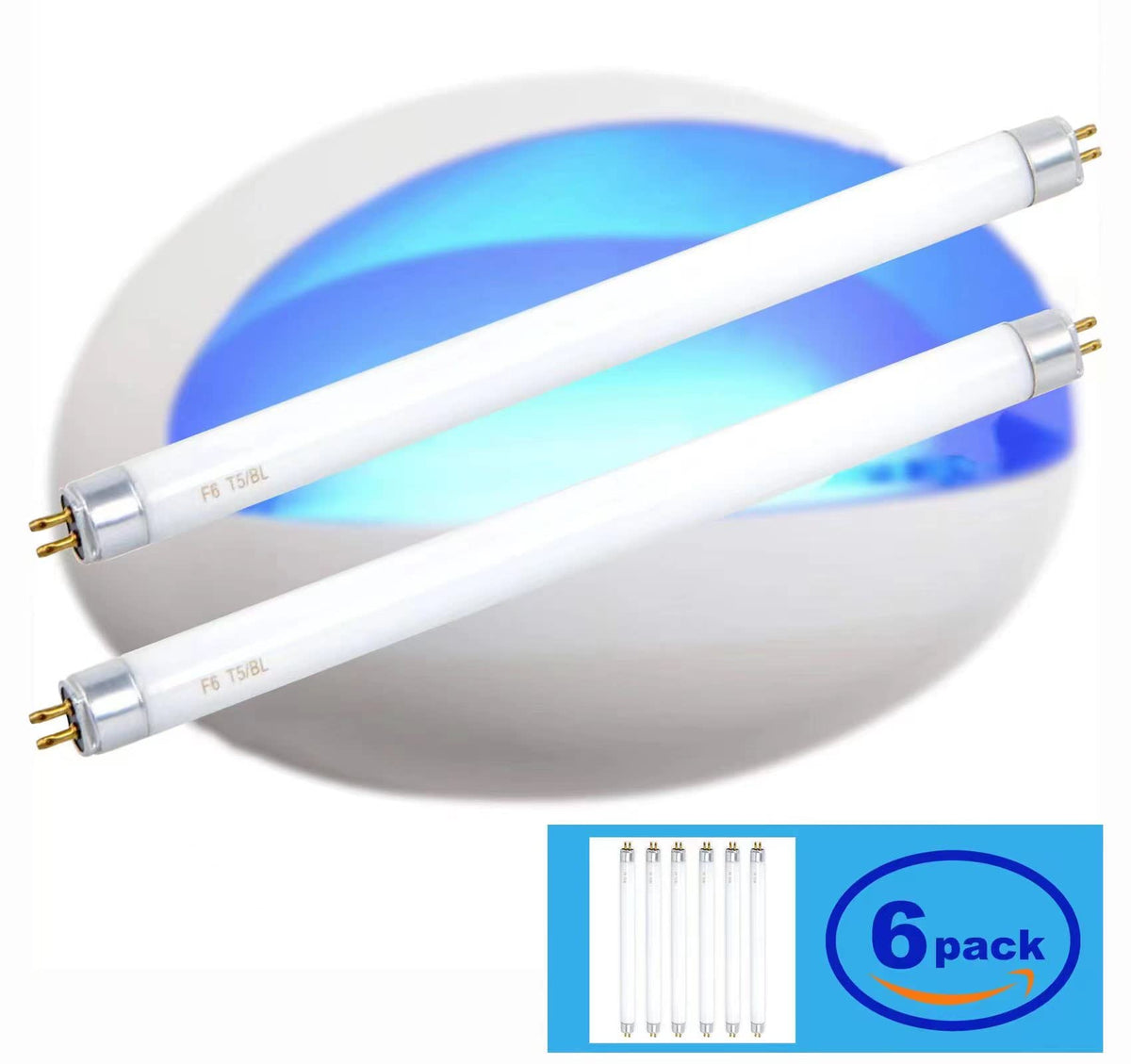 Celiwace 6 Pack UVA-BL T5 6W 32050 F6T5/BL Replacement Bulb Fluorescent Light Tube 6 watt (additional view 6)